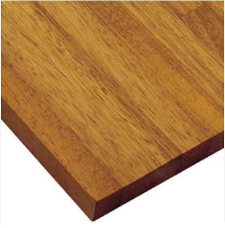 Encimera de madera maciza alistonada Iroko 32 mm: vista general (madera maciza alistonada de iroko)